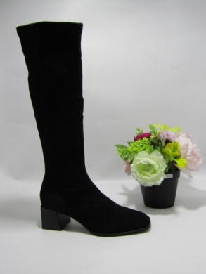 Kozaki damskie na obcasie (36-41) 9570A-1 BLACK