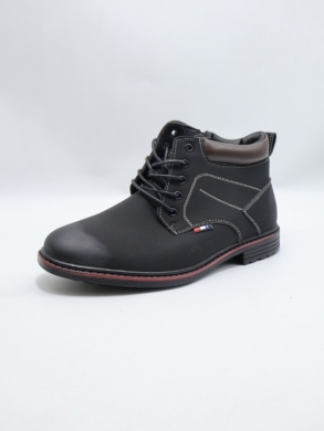 Botki męskie ocieplane (40-46) 9362-1 BLACK