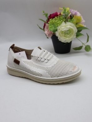Półbuty damskie na płaskim (36-42) 5860-3 WHITE