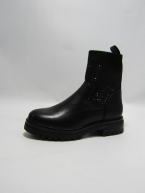Botki damskie na płaskim (36-41) 00-3 BLACK