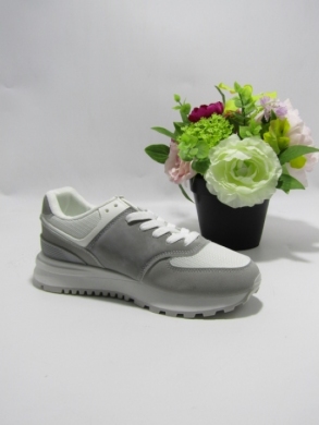 Buty sportowe damskie na płaskim (36-41) LY085 GREY