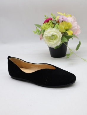 Baleriny damskie (36-41) B-130-2 BLACK-SKORA