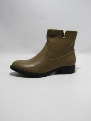 Botki damskie na płaskim (36-41) D7-12 KHAKI