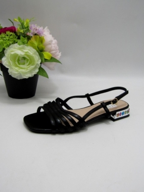 Sandały damskie na płaskim (36-41) R19 BLACK