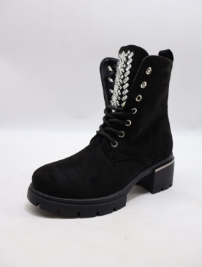 Botki damskie ocieplane na obcasie (36-41) SH0320-1 BLACK