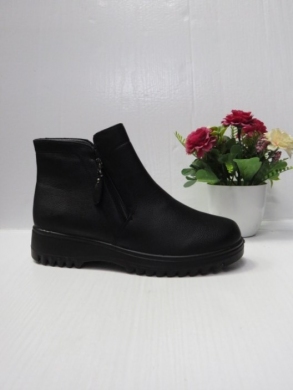 Botki damskie ocieplane na płaskim (39-43) DW11-1 BLACK