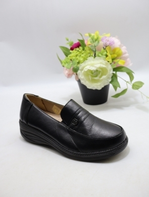 Półbuty damskie na płaskim (37-42) 3308 BLACK