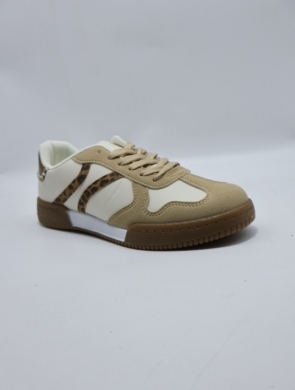 Buty sportowe damskie na płaskim (36-41) AF23-288 WHITE/LEO
