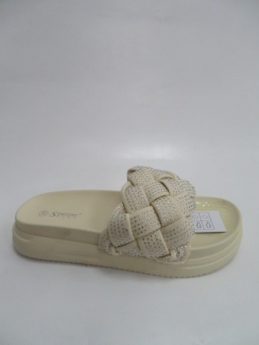 Klapki damskie na płaskim (36-41) BG93 BEIGE
