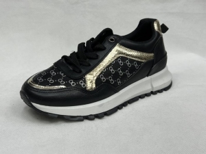 Buty sportowe damskie na płaskim (36-41) B-100 BLACK