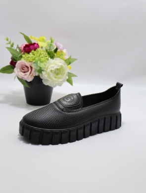 Polbuty  damskie na płaskim (36-41) TQ 2407 BLACK