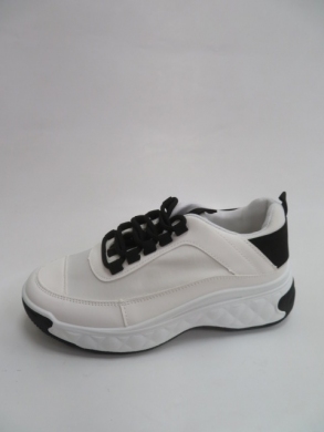 Buty sportowe damskie na płaskim (36-41) LA206 WHITE