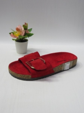 Klapki damskie na płaskim (36-41) RS-35 RED