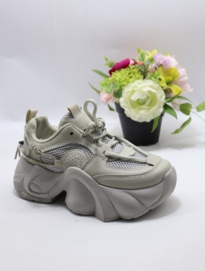 Buty sportowe damskie na płaskim (36-41) 5083 GREY