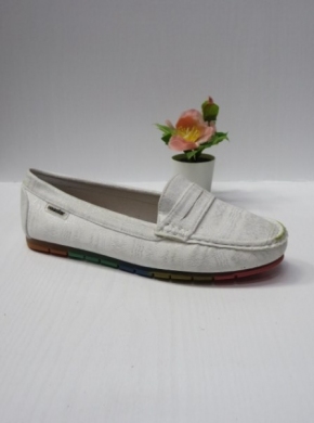 Mokasyny damskie na płaskim (36-41) GS51 WHITE