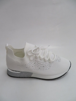 Buty sportowe damskie na płaskim (36-41) AB118 WHITE