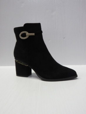 Botki damskie ocieplane na obcasie (36-41) BM89 BLACK