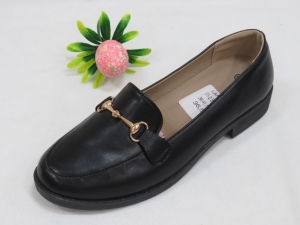 Mokasyny damskie na płaskim (36-41) F1-2 BLACK