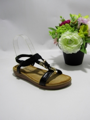 Sandały damskie na płaskim (36-41) SP05-1 BLACK