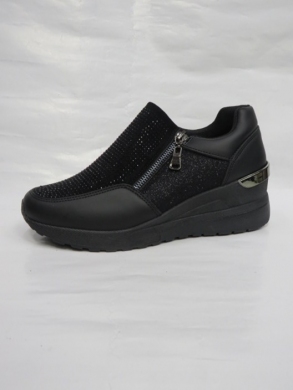 Półbuty damskie na koturnie (36-41) 6823-21 ALLBLACK