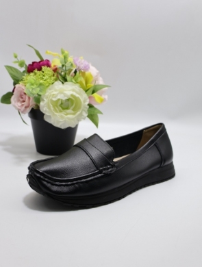 Półbuty damskie na płaskim (36-41) B3251 BLACK