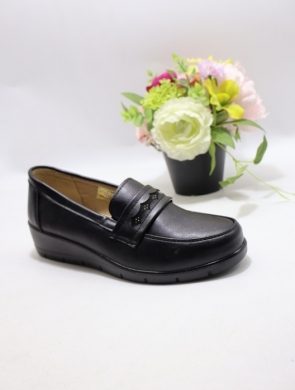Mokasyny damskie na płaskim (36-41) C-08 BLACK