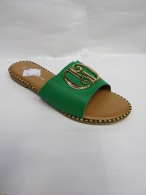 Klapki damskie na płaskim (36-41) WL-46 GREEN