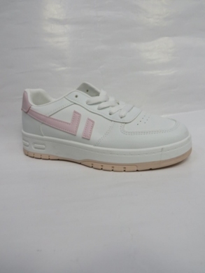 Buty sportowe damskie na płaskim (36-41) J2319 WHITE/PINK