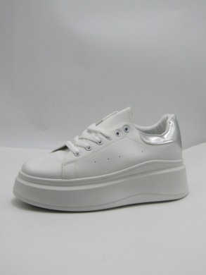 Buty sportowe damskie na koturnie (36-41) BK221 SILVER