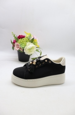 Buty sportowe damskie na płaskim (36-41) GA8835 BLACK