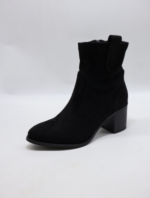 Botki damskie na obcasie (36-41) F6260 BLACK