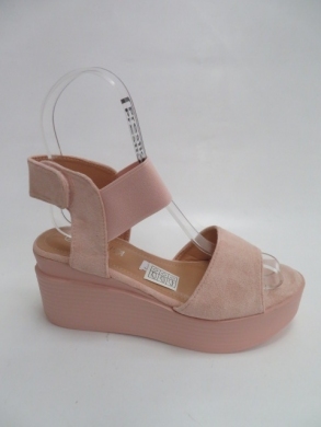 Sandały damskie na koturnie (36-41) 9011 LPINK