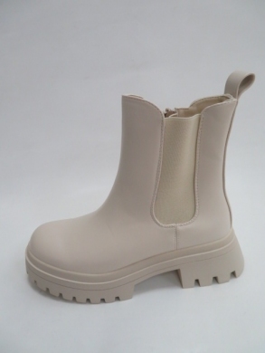 Botki damskie jesienne na płaskim (36-41) 3003 BEIGE
