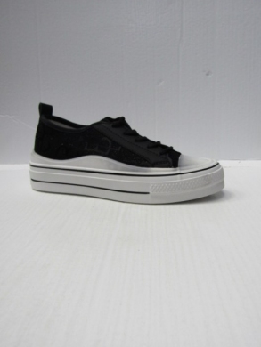 Trampki damskie na płaskim (36-41) LL1876 BLACK