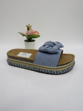 Klapki damskie na koturnie (36-41) FB242 BLUE