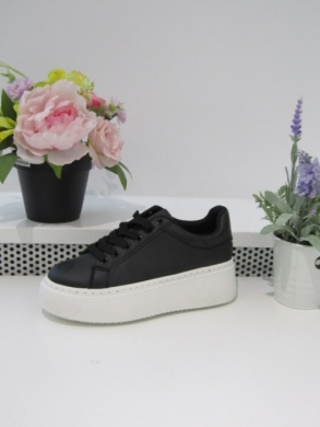 Buty sportowe damskie na płaskim (36-41) C092 BLACK