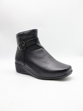 Botki damskie ocieplane na koturnie (36-42) FX23-9 BLACK