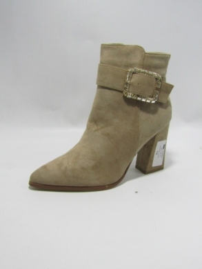 Botki damskie na obcasie (36-41) R573 KHAKI
