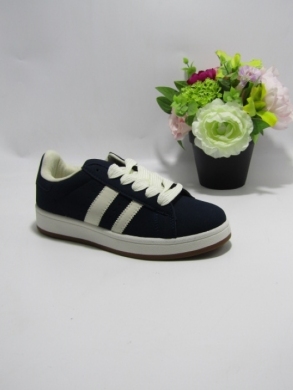Buty sportowe damskie na płaskim (36-41) AF23-223 BLUE/BEIGE