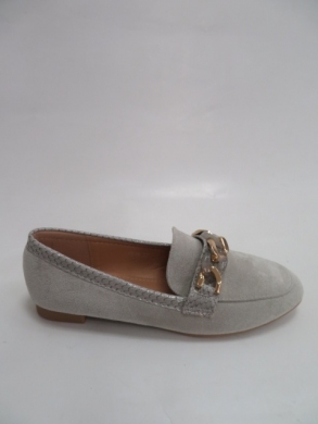 Mokasyny damskie na płaskim (36-41) N838 GREY