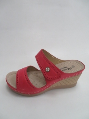 Klapki damskie na koturnie (36-41) 3010 RED