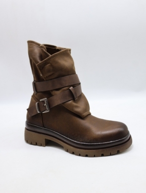 Botki damskie na płaskim (36-41) 5268 KHAKI