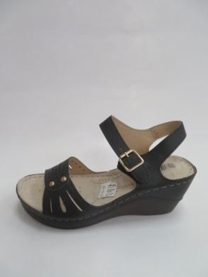 Sandały damskie na koturnie (36-41) 3006 BLACK