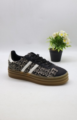 Buty sportowe damskie na płaskim (36-41) 24051 BLACK