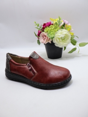 Półbuty damskie na płaskim (36-42) 22T783-6 RED