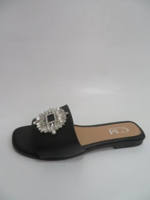 Klapki damskie na płaskim (36-41) 5013 BLACK