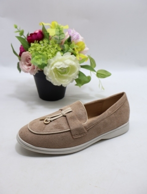 Mokasyny damskie na płaskim (36-41) O-283 KHAKI
