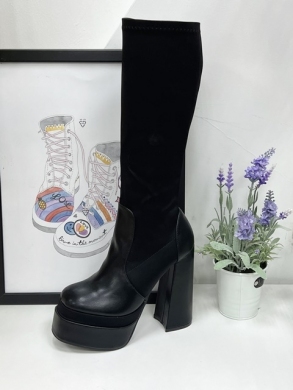Kozaki damskie na obcasie (36-41) GLV034 BLACK