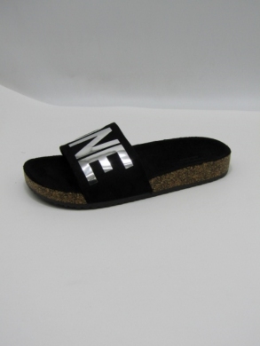 Klapki damskie na płaskim (36-41) 0511 BLACK
