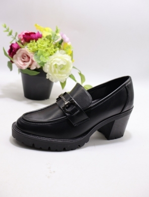 Półbuty damskie na obcasie (36-41) CHC367 BLACK